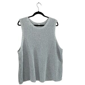 Old Navy Blue Knit Sleeveless Sweater Tank Top